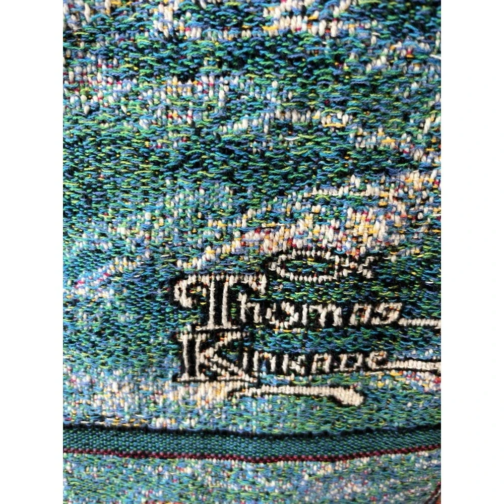 Thomas Kinkade Painter of Light Lighthouse Tapestry Throw Blanket Made in USA